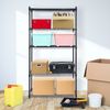 5-Tier Wire Shelving Unit Rack Large Space Adjustable Storage Shelves Black