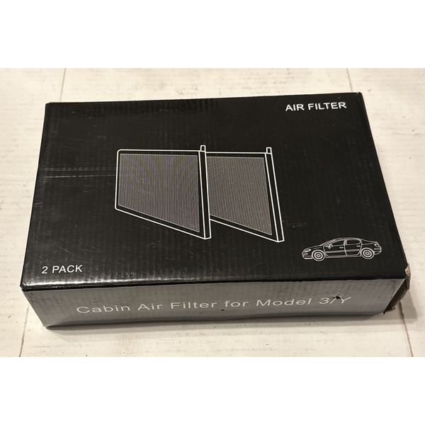 Tesla Model 3/Y Carbon Cabin Air Filter 2 Pack Open Box