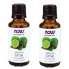 2 x NOW Essential Oils Lime Oil 1 fl oz