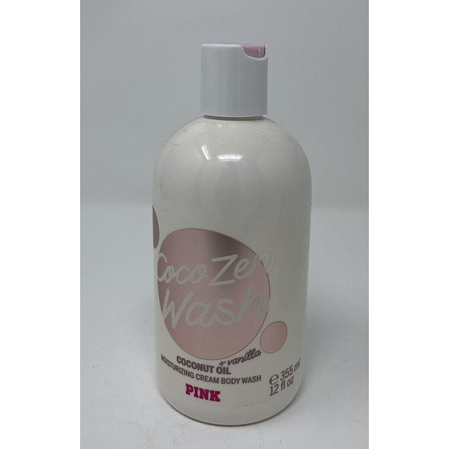 VICTORIAS SECRET PINK COCO ZEN COCONUT OIL + VANILLA CREAM BODY WASH 12 oz