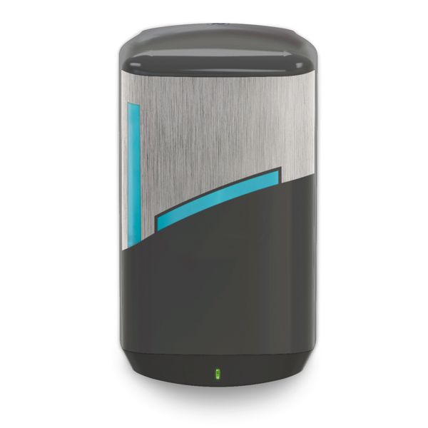 EXCELON CB6 TOUCH-FREE FOAM SOAP DISPENSER, 1200ml - BLACK/BRUSHED METALLIC
