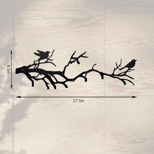 Tree Branch Wall Decor, Wall Mounted Coat Rack - an Artistic Blend of Function and Design27.5 x 9.5",7 Hooks.