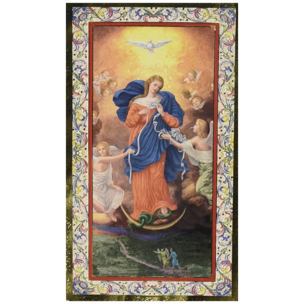 Mary Untier of Knots Holy Card - Powerful and Miraculous Prayer Card by AutoM