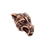 Windalf Hair & Beard ~ Vukar ~ H: 2 cm – Wolf Head – Bart Bead Mixed Large Hole – Bronze (APB41)