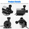 12V High Pressure Brushless Submersible Water Pump 800L/H Automatic Self-priming