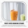 wecansourceitltd White Paper 100% Biodegradable/Compostable/Eco-friendly Drinking Straws (20cm / 8inch) BAN THE PLASTIC STRAW!! (750)