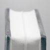 Basic Glass Block Crossed Clear 24 x 24 x 8 cm Set of 4
