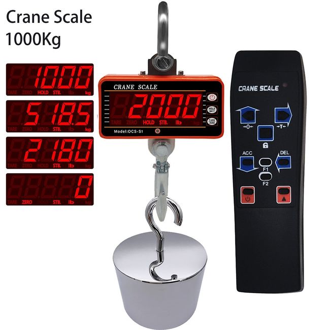 Remote Control Digital Hanging Weight Scale Capacity 100 - 500kg