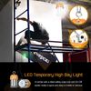 LED Temporary Work Light 60Watt High Bay Work Lights Construction Jobsite 9000Lm