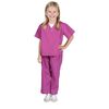 Personalized Doctor Scrubs Set (4/6, Fuchsia Pink)