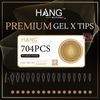 Hang Premium Version Flex-Gel X Tips Box - Stiletto Long (704ct)