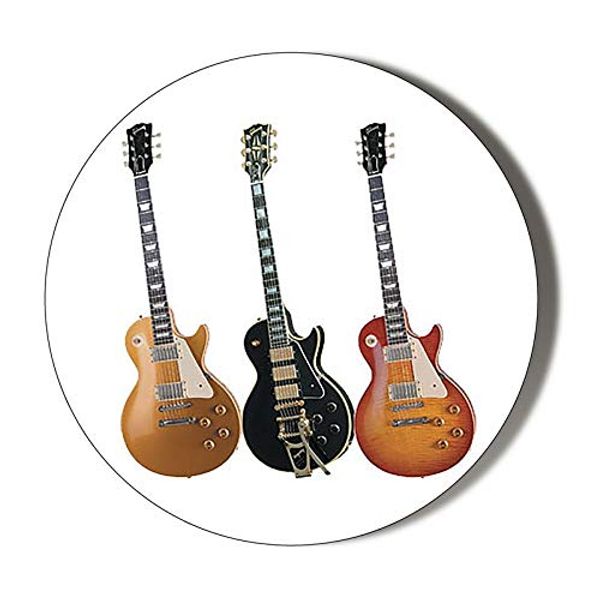 3 ELECTRIC GUITARS 58mm Round Mirror For Pocket or Handbag Novelty Gift