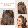 14 Pcs Matte Hair Claw Clips, Simple Matte Cute Half Round Candy Color Hair Clips, 4cm Non-Slip Fashion Banana Clips for All Hair Types, Plastic Material.