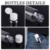 BENECREAT 24 Pieces 1.7 fl oz (50 ml), Small Divided Bottle, One-Touch Travel Bottle, White Cap, Plastic Container, Empty Bottle, Refill Bottle, Shampoo, Cream, Cosmetics, Storage, Travel Supplies