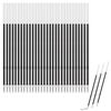 30 Pack Black 0.7mm Retractable Pen Refills: Medium Point Ink, Ballpoint Pen Refills