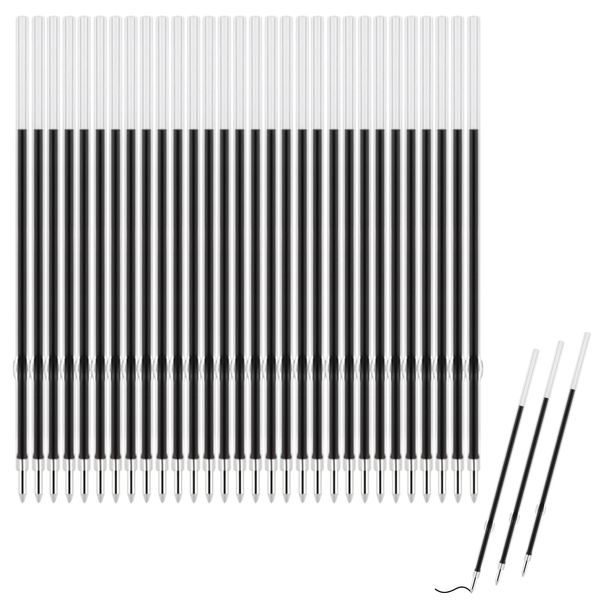 30 Pack Black 0.7mm Retractable Pen Refills: Medium Point Ink, Ballpoint Pen Refills