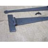 4 Ex Large Strap T Hinges 18" Tee Hand Forged Gate Barn Rustic Medieval Iron 