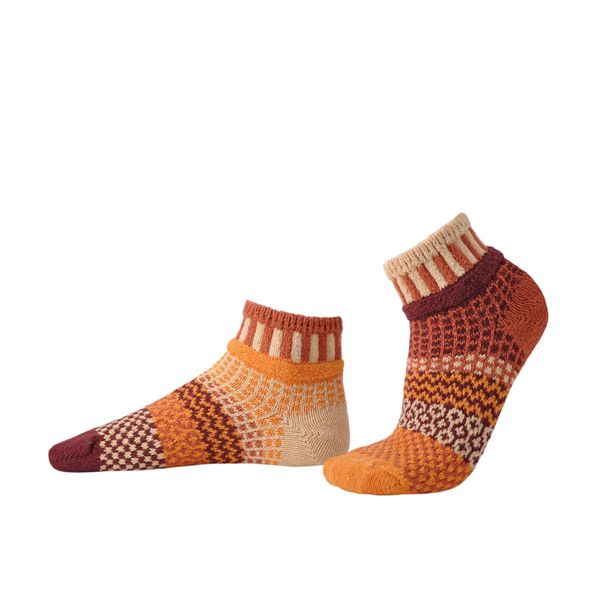 Solmate Socks Hiking Shoes, Quarter Socks, Pumpkin Pie