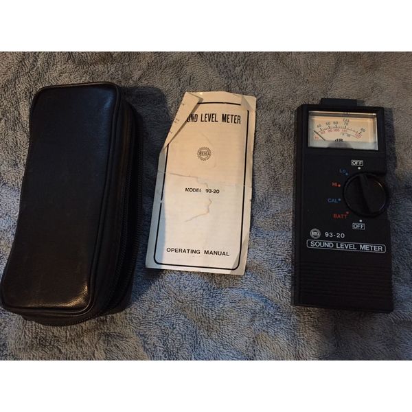 BEHA 93-20  SOUND LEVEL METER WITH CASE And Instructions