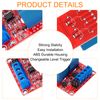 sourcing map 4 Pcs DC 5V 2 Channel Relay Module Switch Boards Shield 10A High or Low Level Trigger for Electronics Industrial Home Automation