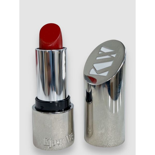 $48 KJAER WEIS Red Fearless Refillable Semi-matte Lipstick Size 0.15 fl .oz