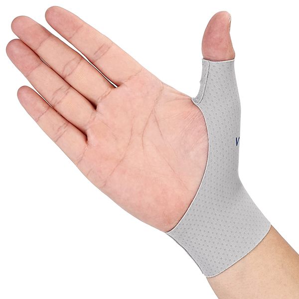 Willcom Elastische Daumen Handgelenkschiene Kompressionshülse für Damen & Herren - 2 Stücke Weiches Gewebe Daumen Handschuh Auskleidung für Leichte Arthritis Schmerzlinderung Protektor (L)