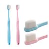 DI QIU REN Extra Soft Toothbrush for Sensitive Gums, Manual Toothbrush with 8 Tubes of 10000 Soft Floss Bristle for Gum Care, Protect Fragile Gums Good Cleaning Effect (Blue & Pink)