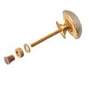 6 Handmade Brass Knobs | Brass Black Cabinet Knobs | Drawer Knobs Ideal for Any Home, Kitchen or Office | These Knobs for Dresser Comes with 1 Wrench & Extra Screw Cap (Black)