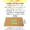 MDF A3 2.5mm Bulk Packing Pack (A3 Size, 2.5mm, 30 Sheets) with 3 Sandpaper