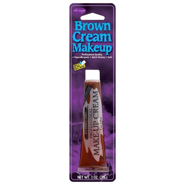 Fun World Women's Makeup Cream, Multi, Brown Standard