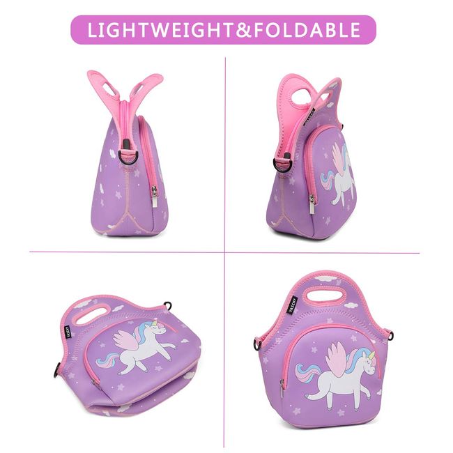 Kids Pink Unicorn Lunch Box Insulated Lunch Bag Little Girls Toddler  Preschool