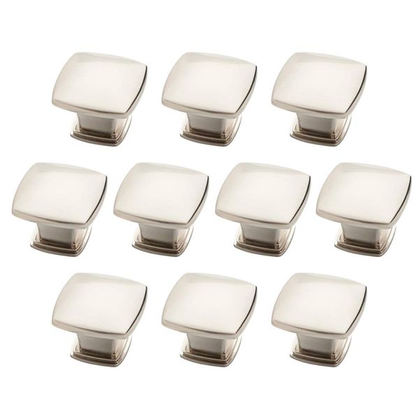 Franklin Brass Cabinet Knob, Satin Nickel, 1-1/5 in (30 mm) Drawer Knob, 10 Pack, P35596K-SN-B