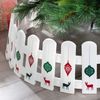 WeRChristmas Picket Fence Tree Skirt, Multi-Colour, 68cm