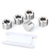 TAISHER 5PCS 304 Stainless Steel Internal Hex Thread Socket Pipe Plug Fitting 3/4" NPT Male