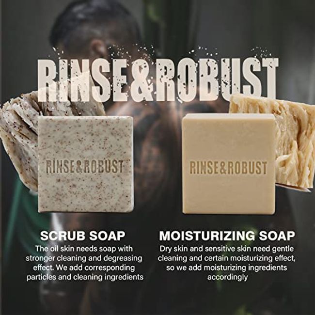 All Natural Mens Soap Bar - Bath Body Soap Gift Sets for Men - Handmade  Organic Bar Soap Box - Exfoliating Natural Man Soap for Men - Moisturizing  Scented Bath Soap Bars