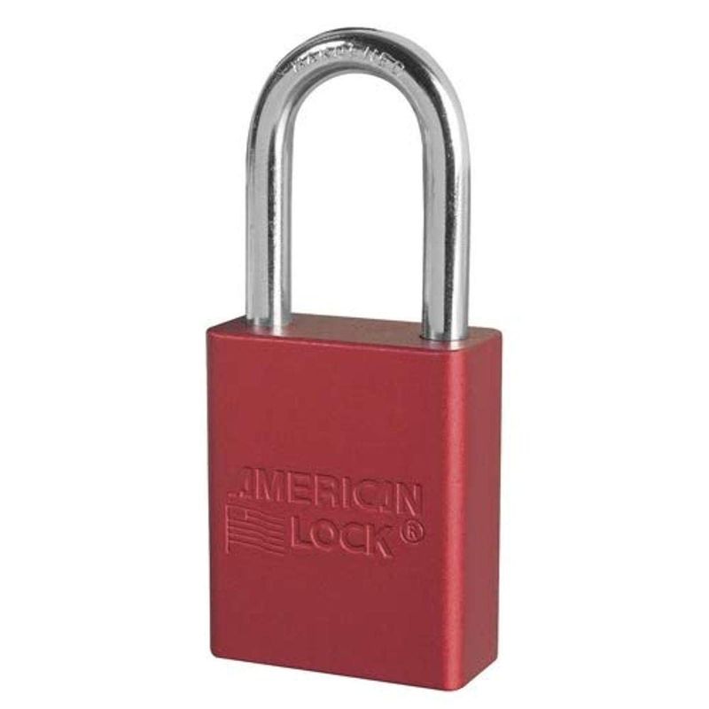 Master Lock A1106KARED Keyed Alike Aluminum Red Safety Padlock with 1/4 ...