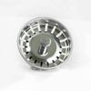 Stainless Steel (3.5) Sink Strainer Replacement Basket Ball Lock Rubber Stopper