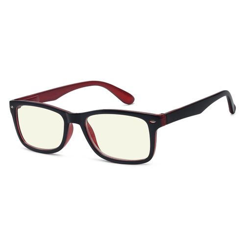 Eyekepper Computer Glasses,UV Protection,Anti Glare,Anti-Reflective Computer Eyeglasses (Black Red)