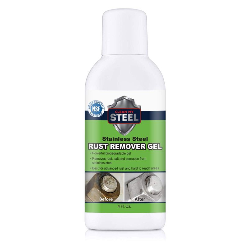 CLEAN MY STEEL Concentrated Stainless Rust Remover Gel Cleaner for ...