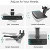Height Adjustable Mouse & Keyboard Tray under Desk, 28X10'' Large Slide Out Swiv