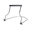 10 Holes Harmonica Neck Holder, Metal Harmonica Accessory Hands-free Stand Holder with Adjustable Mount
