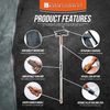Window Cleaning Kit Replacement Handles – 126cm Professional Window Cleaning Equipment Aluminium Extension Pole (Extra Handle Sections - 3pc)