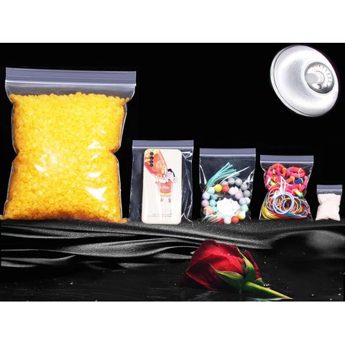 600 Pcs Small Plastic Bags Sealable Grip Seal Bags 6 * 4cm Ziplock Bags Resealable Clear Plastic Bags Tiny Transparent Polythene Pouches for Kitchen DIY Arts Crafts Office Jewellery Storage Baggies
