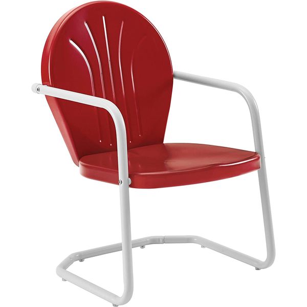 Griffith Metal Outdoor Chair - Red