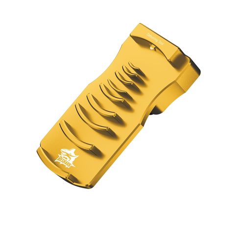 9-in-1 PVC Pipe Deburring Tool, Adjustable Chamfers PVC Chamfer Tool for 9 Sizes: 0.5 Inch to 4 Inch Plastic Pipes, Professional Effective PVC Pipe Reamer for SCH40 PVC, CPVC Pipes (Gold)