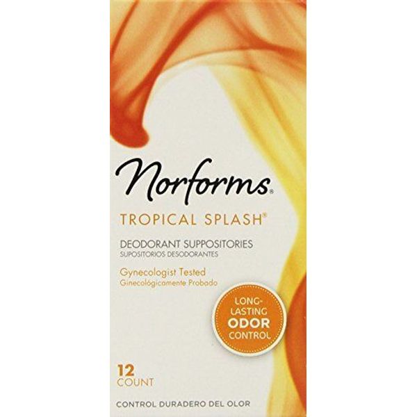 Norforms Suppositories Tropical Splash 12 Each