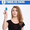 8X Finger Ice Pack Reusable Gel Ice Toe Cold Compression Sleeve Injuries Sprains