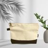 NGIL Jute/Canvas Large Travel DYI Cosmetic Bag Pouch for Women Multipurpose Travel Toiletry Pouch, Personalized Makeup Bag, Best Friend Gift, Bridesmaid Gift Ideas (Jute-Black)