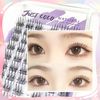 justcoco Partial False Eyelashes, Natural, Partial False Eyelashes, False Eyelashes, Bunch, Large Capacity, Natural, Handmade False Eyelashes (PureMoon 01)