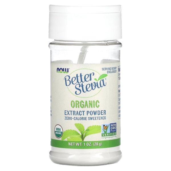 NOW Better Stevia Zero Calorie Sweetener Extract Powder, 1 Oz.